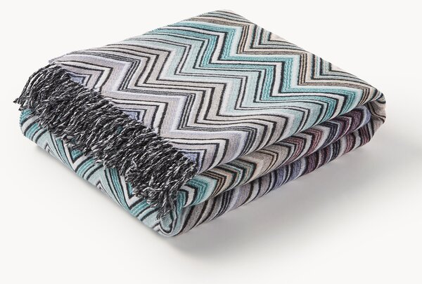 Coperta in lana con frange Perseo