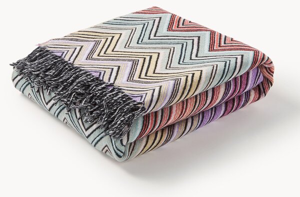 Coperta in lana con frange Perseo