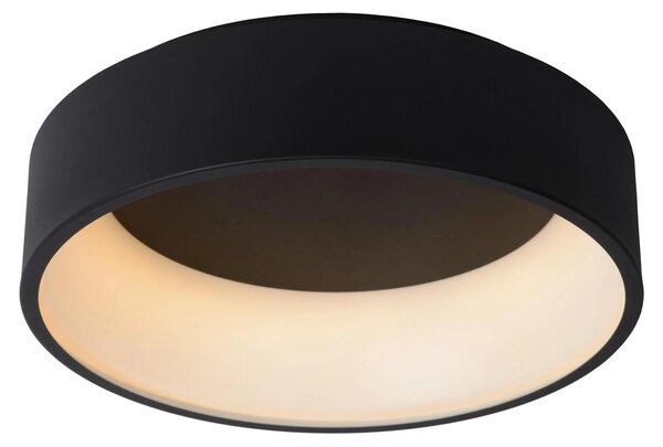 Plafoniera LED rotonda TALOWE nera 30W, bianco caldo 1800 lm, alluminio, dimensioni: 13x45x45 cm, IP20, Lucide