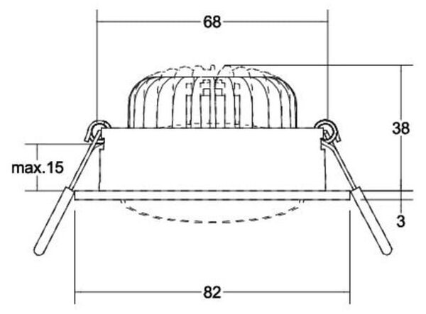 Brumberg Leuchten Faretto da incasso a LED 230 V 39379173