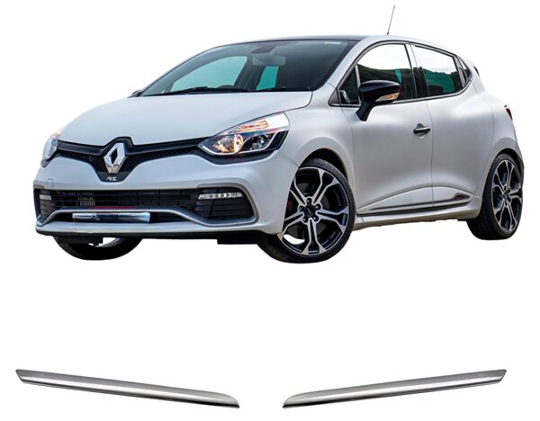 Griglia anteriore in acciaio inox cromato Renault Clio 4 HB 2012-