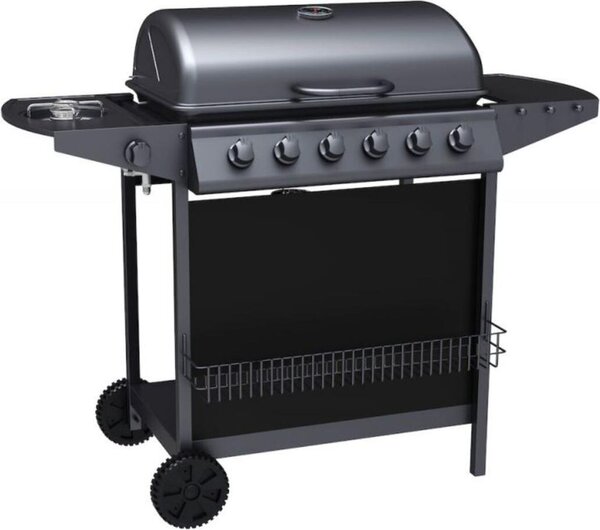 Tepro 3309 Hampton barbecue a gas 6 fuochi con bruciatore laterale