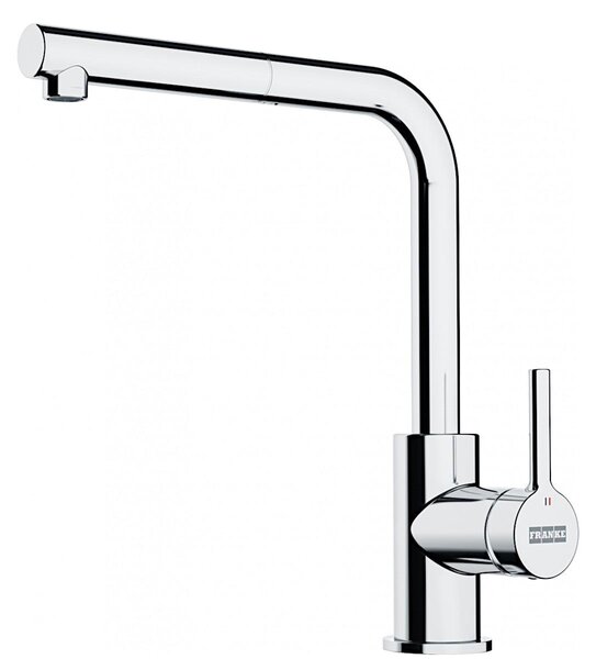 Rubinetto miscelatore cromato con doccetta estraibile. Franke 388534