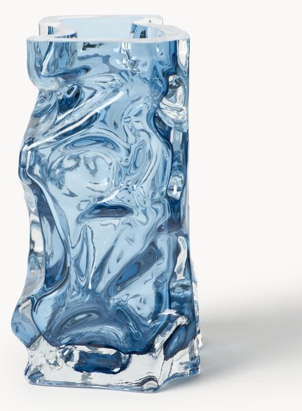 Vaso in vetro soffiato Ice, alt. 25 cm