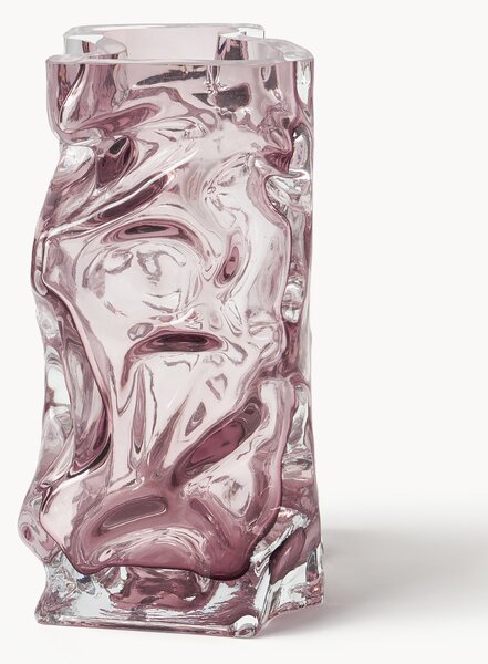 Vaso in vetro soffiato Ice, alt. 25 cm