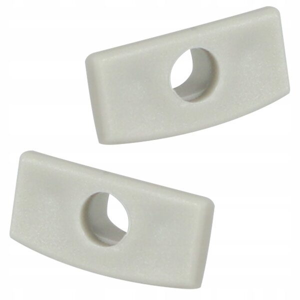 Profilo da incasso per strisce LED 1 m argento/bianco