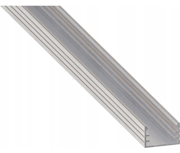 Profilo da incasso per strisce LED 1 m, argento/bianco
