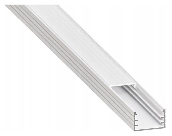 Profilo da incasso per strisce LED 1 m, bianco