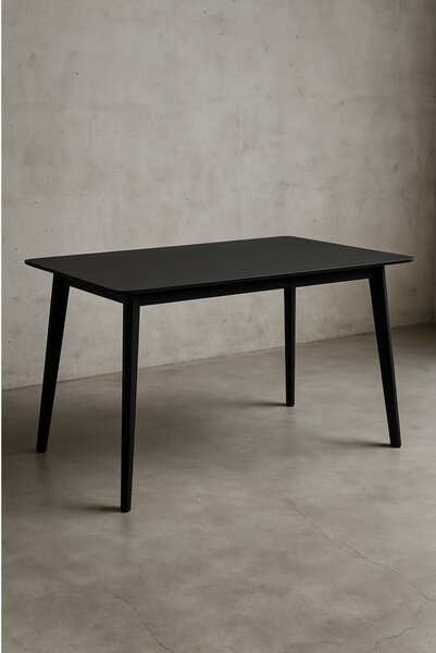 Tavolo da pranzo con piano nero 70x120 cm Vojens – Bonami Essentials