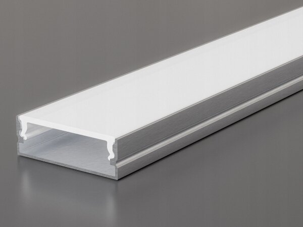 Profilo da incasso per strisce LED 1 m argento/bianco