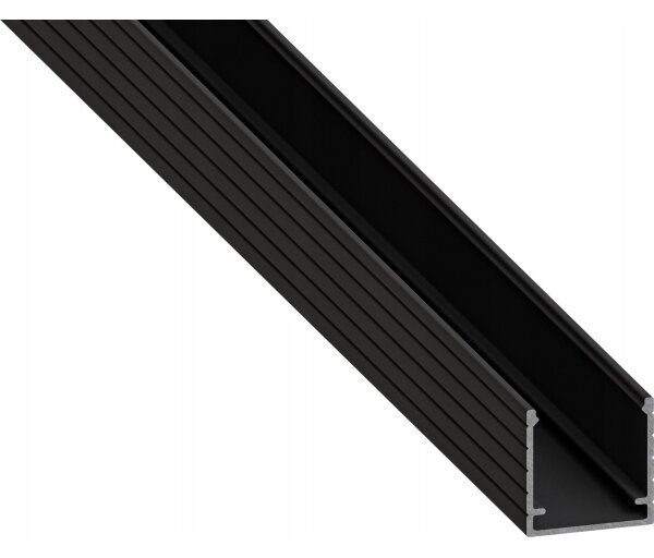 Profilo da incasso per strisce LED 1 m nero/bianco