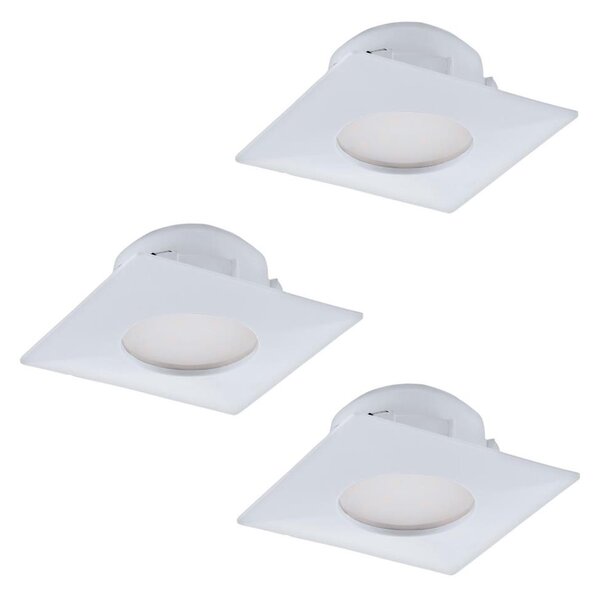Eglo 95801- Set da 3 faretti da incasso PINEDA a LED/6W/230V
