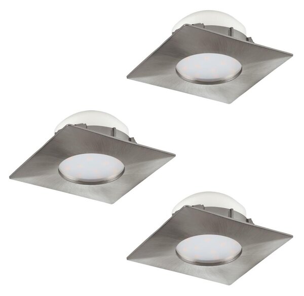 Eglo 95803 - Set di 3 faretti da incasso a LED PINEDA LED/6W/230V