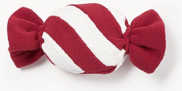 Cuscino decorativo in teddy a forma di caramella Sweety