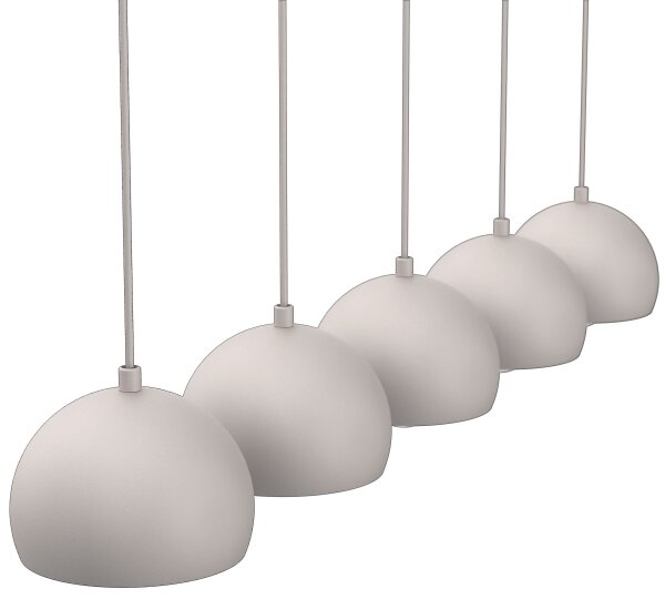 Lampada a sospensione con cavo SOOL 5xE27/15W/230V, crema