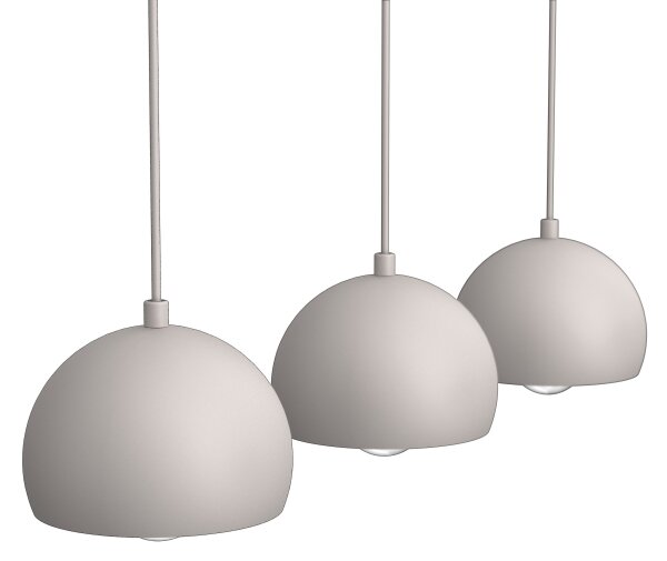 Lampada a sospensione con cavo SOOL 3xE27/15W/230V crema