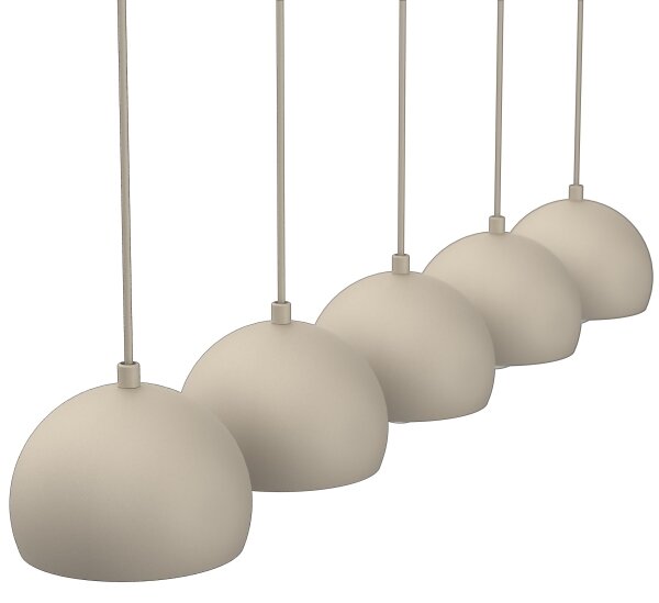 Lampadario sospeso con cavo SOOL 5xE27/15W/230V beige