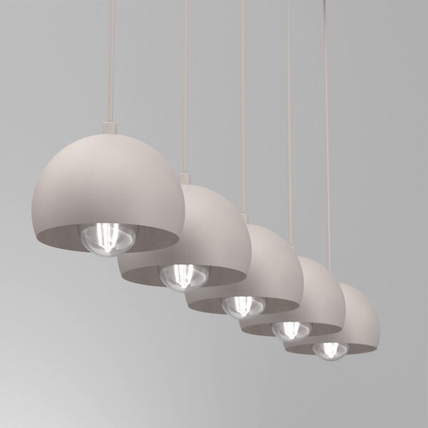 Lampada a sospensione con cavo SOOL 5xE27/15W/230V, crema
