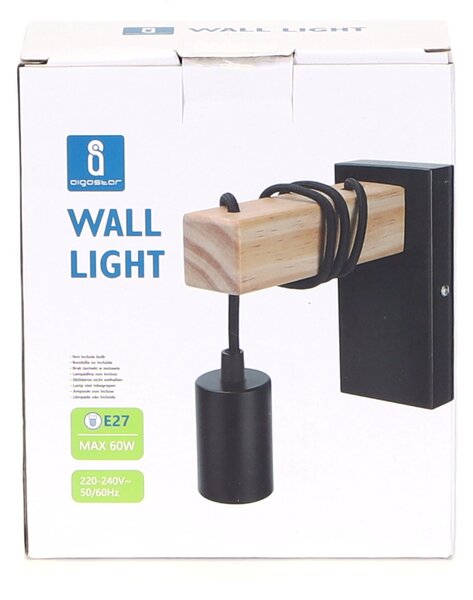 Applique da parete Bough Nero 1 x E27 Aigostar