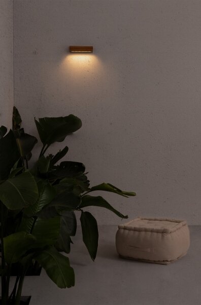 FARO 71898 - Applique LED da esterno LAKO LED/8W/230V IP65 nero/legno
