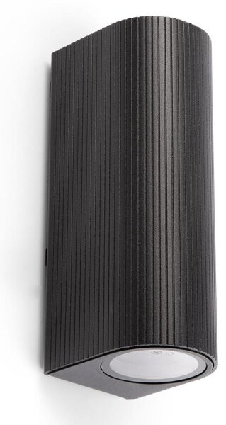 FARO 70327 - Applique da esterno ESTELA 2xGU10/5W/230V IP65 nero