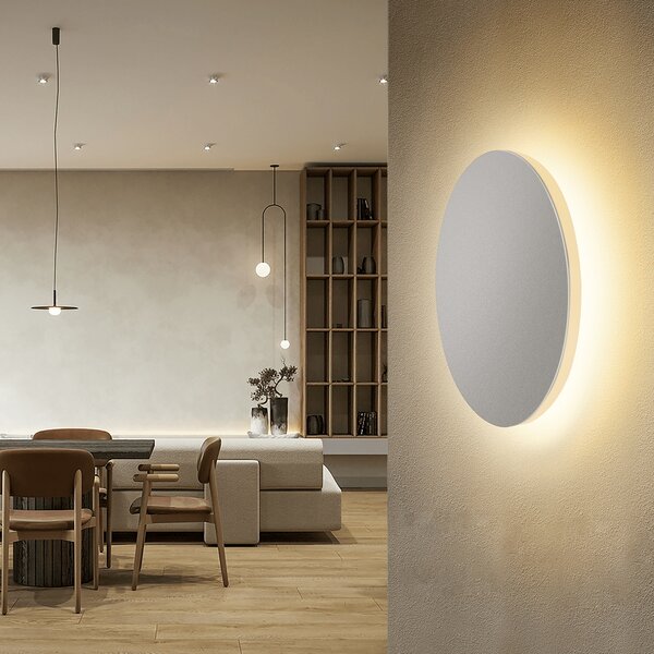Applique Led da parete Plat 6,5W rotondo Bianco IP20 Bianco caldo 3000K Aigostar