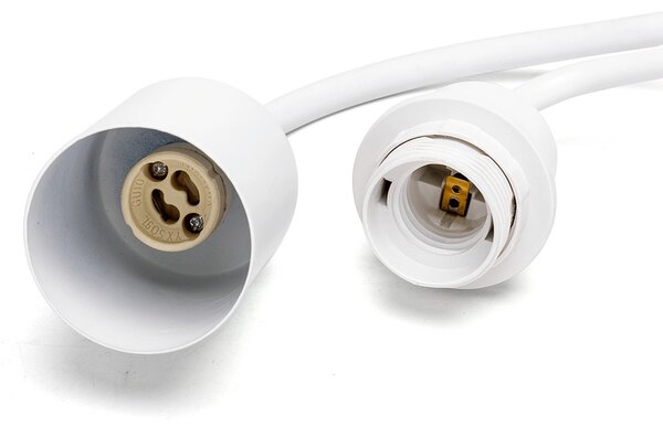 Applique da parete UaD Bianco IP20 1 x GU10 1 x E27 Aigostar