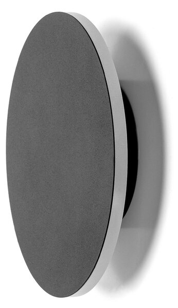 Applique Led da parete Plat 6,5W rotondo Nero IP20 Bianco caldo 3000K Aigostar