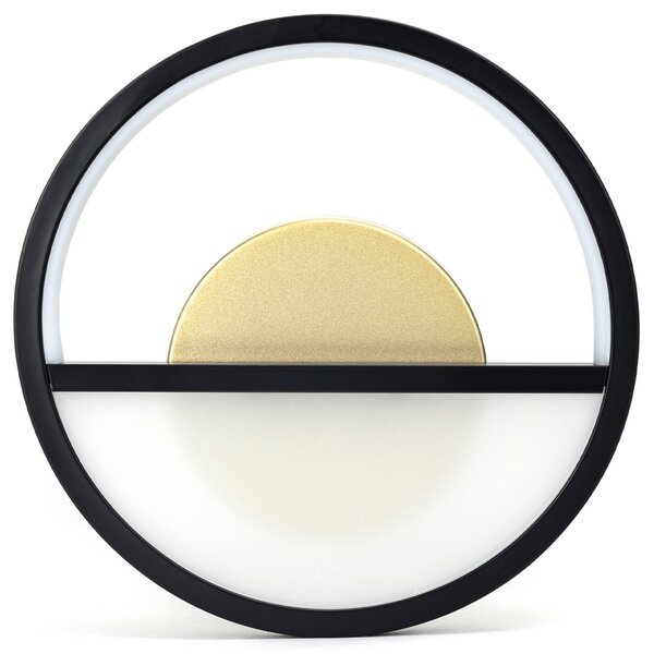 Applique Led da parete Drawn 13,5W Nero IP20 Bianco caldo 2700K Aigostar