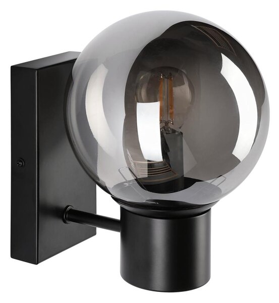 Lampada da parete SFERIO 1xE14/5W/230V nero/nero fumé