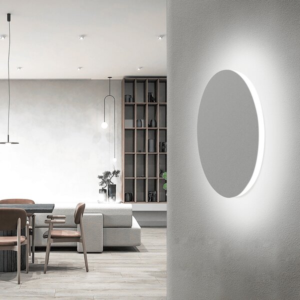 Applique Led da parete Plat 6,5W rotondo Bianco IP20 Bianco freddo 6500K Aigostar
