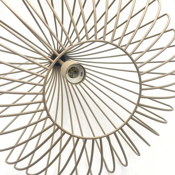 Lampadario sospeso su cavo BALERINA 1xE27/15W/230V beige