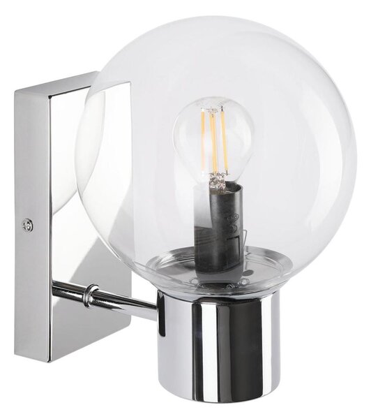 Applique SFERIO 1xE14/5W/230V cromo lucido/trasparente