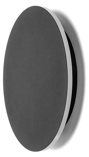 Applique Led da parete Plat 12W rotondo Nero IP20 Bianco caldo 3000K Aigostar