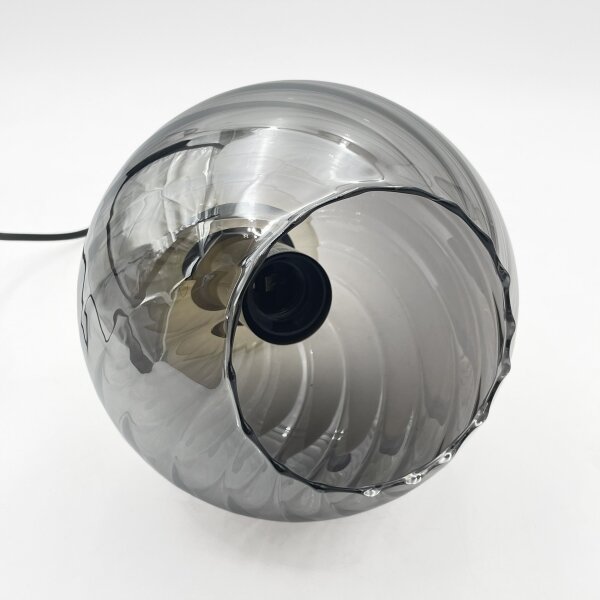 Lampadario a sospensione con cavo VELLO 1xE27/15W/230V nero/beige fumé/nero