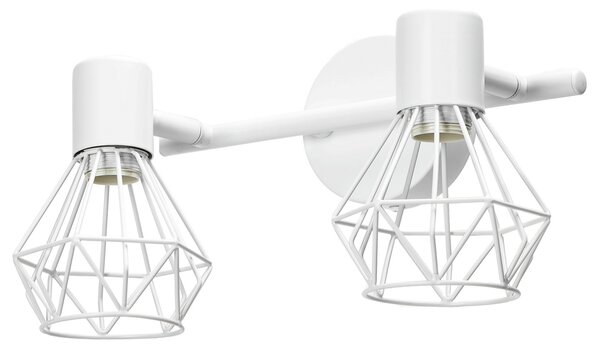 Applique da parete Dimen Bianco 2 x E14 Aigostar