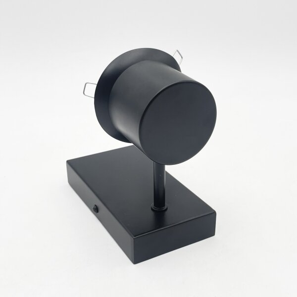 Lampada da parete SFERIO 1xE14/5W/230V nera/trasparente