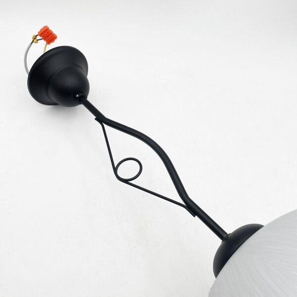 Lampadario a stelo RETRO 1xE27/60W/230V nero/bianco