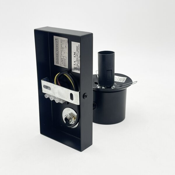 Lampada da parete SFERIO 1xE14/5W/230V nera/trasparente