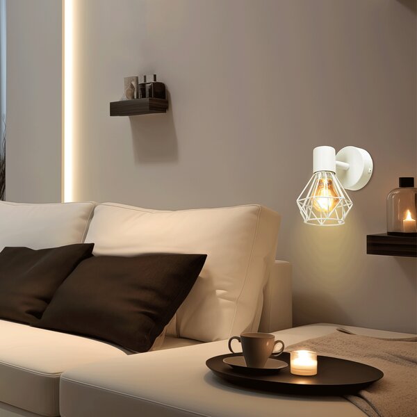 Applique da parete Dimen Bianco 1 x E14 Aigostar