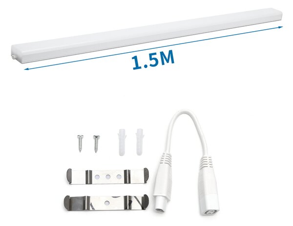 Barra Led Shadowless 30W da 150cm prolungabile Bianco neutro 4000K Aigostar