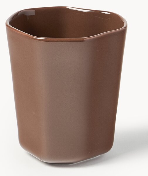 Set di 4 tazzine da caffè in porcellana dalla forma organica Joana