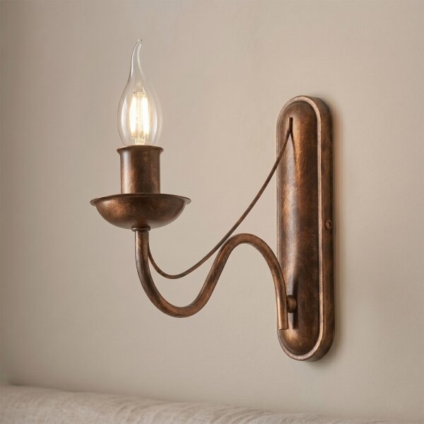 Lampada da parete ANTON 1xE14/60W/230V bronzo