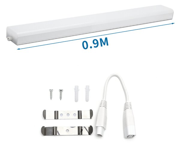 Barra Led Shadowless 18W da 90cm prolungabile Bianco neutro 4000K Aigostar