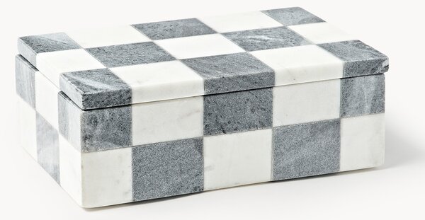 Westwing Crosby Studios, Portagioie in marmo con coperchio Carreaux