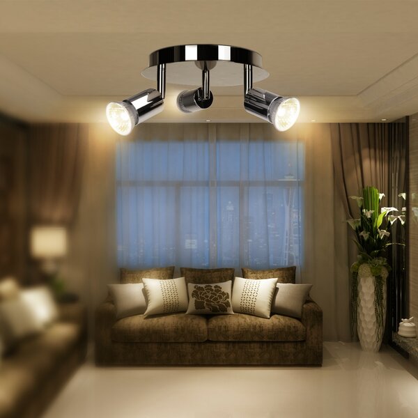 Lampadario da soffitto Tris Alluminio 3 x GU10 Aigostar