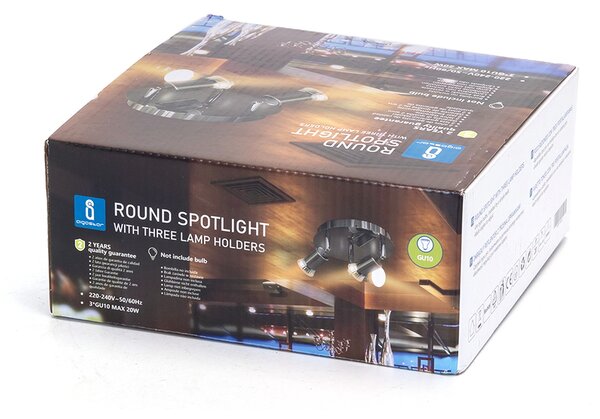 Lampadario da soffitto Tris Alluminio 3 x GU10 Aigostar