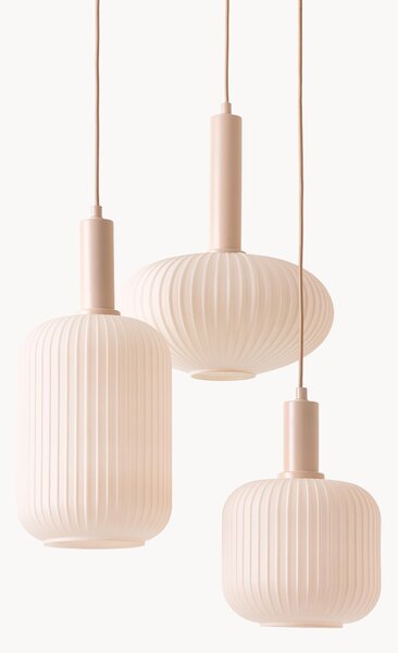 Lampada a sospensione cluster in vetro opale Candela