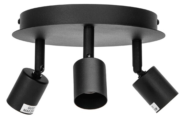 Lampadario da soffitto Tris Nero 3 x GU10 Aigostar