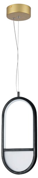 Lampadario Led da soffitto Slit Nero 13,5W Bianco caldo 2700K Aigostar